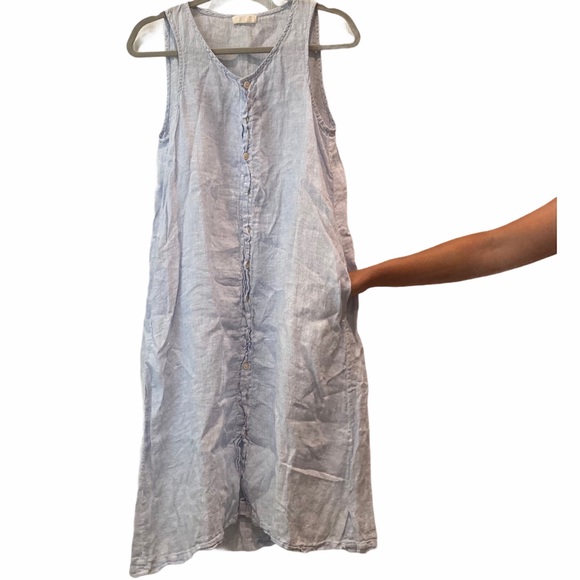 NWOT CP Shades Sleeveless Linen Dress Size Small - Picture 2 of 10